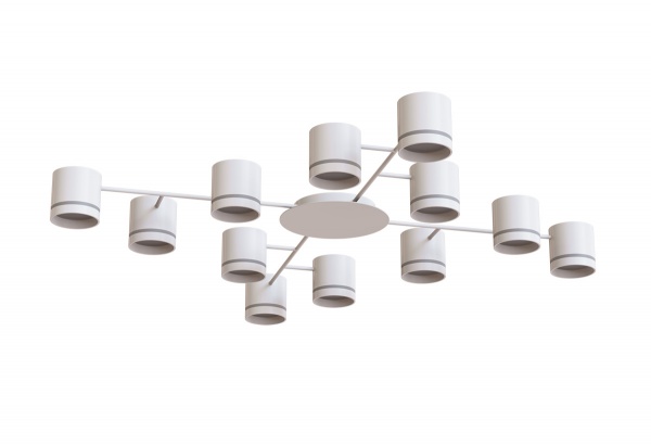 Люстра стельова Hopfen STARK CL-12-133 12xGX53 WH 12xGX53 білий 