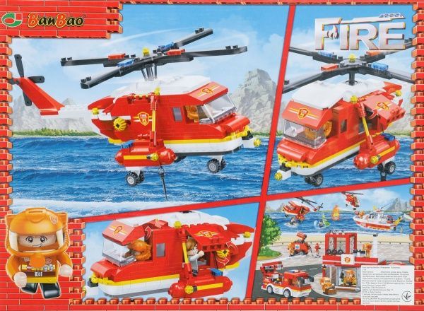 Конструктор BanBao пожарные Вертолет