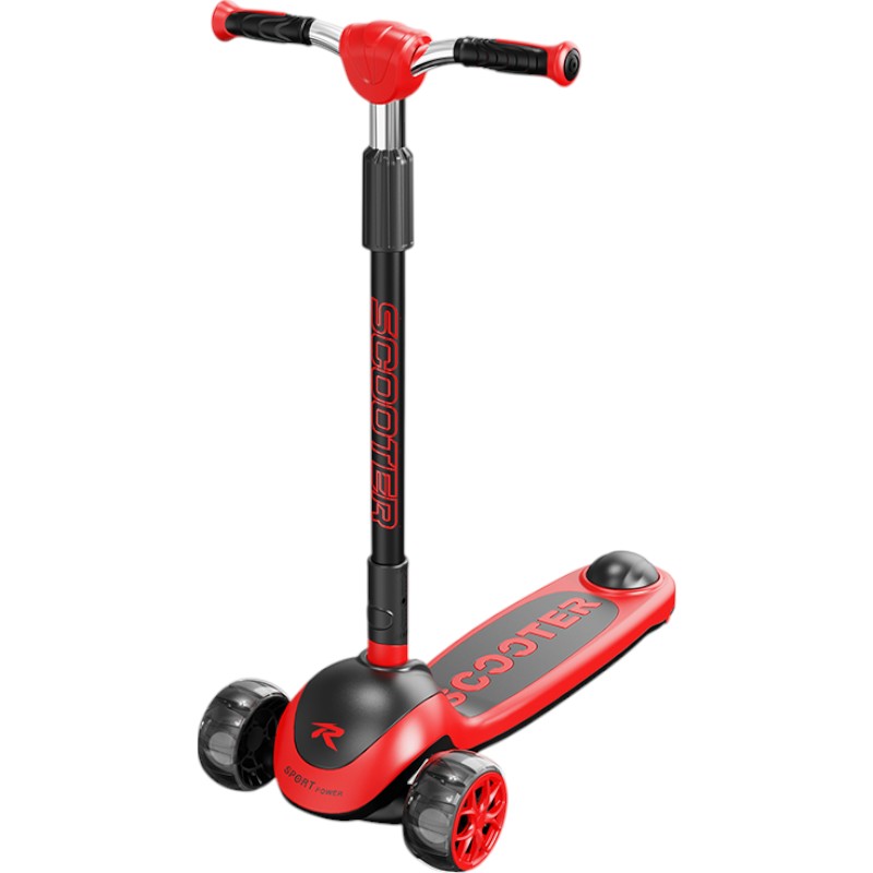 Самокат MaxxPro kids трехколесный 75х35х108 см красный 2840004-6P