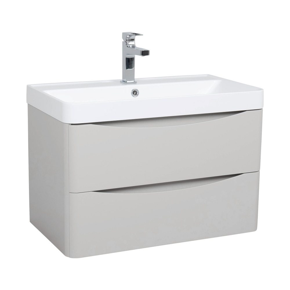 Тумба підвісна Aqua Rodos VISTA(PVC-KASHEMIR)зумивальникомDeep75см