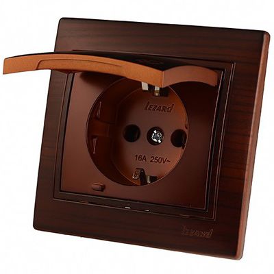 Розетка Lezard Mira 701-0404-123В античный кедр