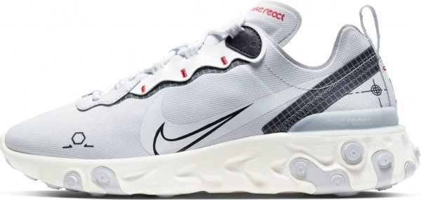 Кроссовки Nike REACT ELEMENT 55 CU3009-002 р.US 9 белый