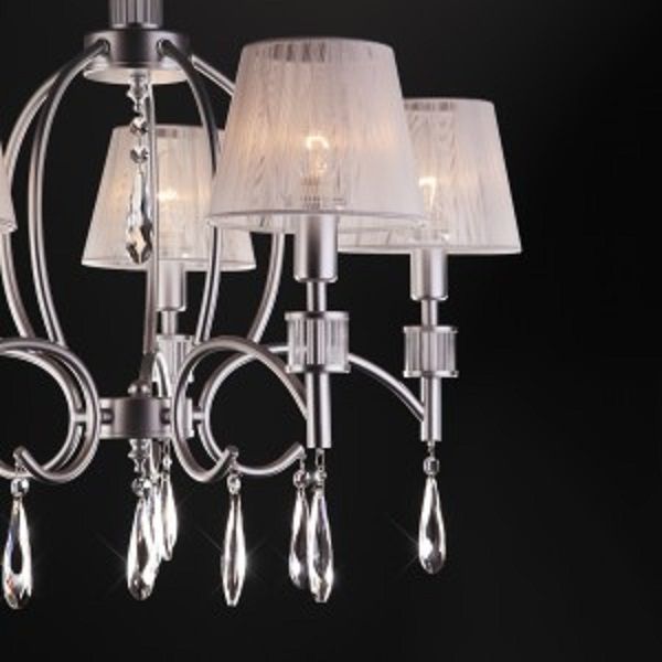 Люстра підвісна Strotskis Capri 5x40 Вт E14 сріблястий 60092/5 