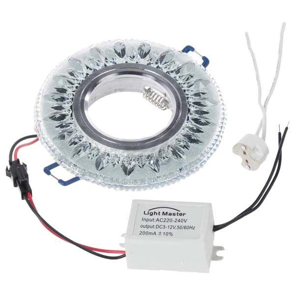 Светильник точечный LightMaster с LED-подсветкой GU5.3 4000 К прозрачный CL7088 