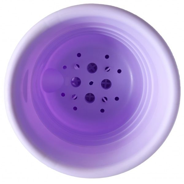 Горщик пластиковий Пастель 0,5 л круглий лаванда 