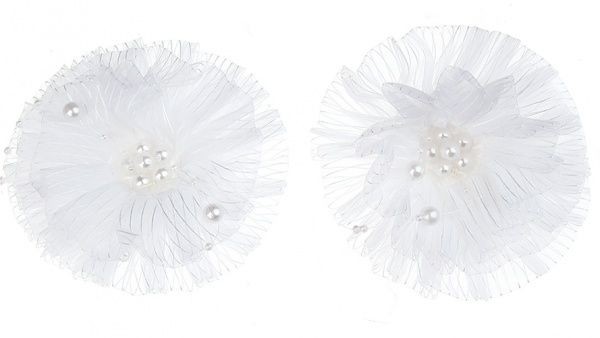 Бант MARI N білий класичний D10 2 шт.