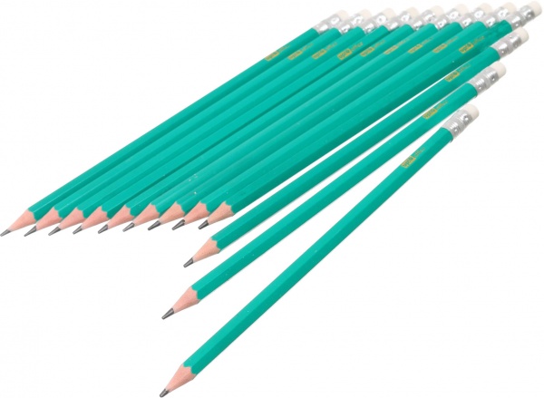 Набор карандашей чернографитных НВ с ластиком 12 шт. UP! (Underprice)