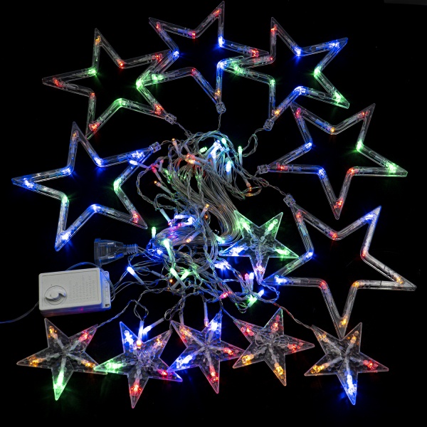 Декоративная гирлянда Altalusse (INL-2701E-138 Multicolor) встроенный светодиод (LED) 138 ламп 2,5 м 