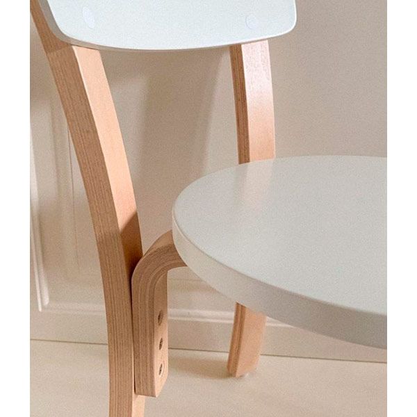 Стільчик для дітей бук/білий