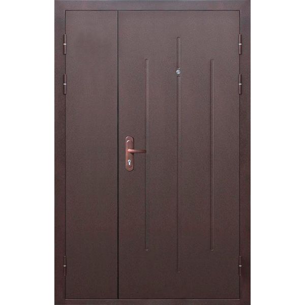 Двери входные Tarimus Стройгост орех итальянский 2050x1200мм правые