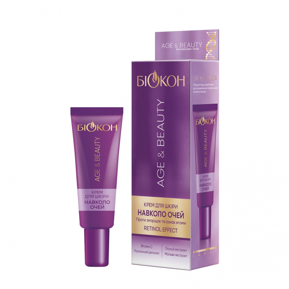 Крем для кожи вокруг глаз БІОКОН Age&Beauty 20 мл
