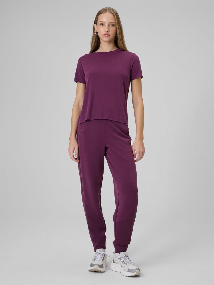 Футболка 4F TSHIRT F2773 4FWSS26TTSHF2773-60S р.XS бордовий