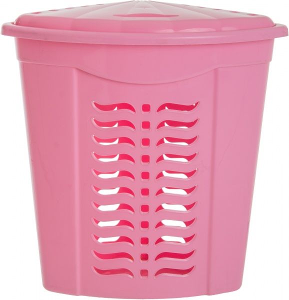 Корзина для білизни  кутова рожева