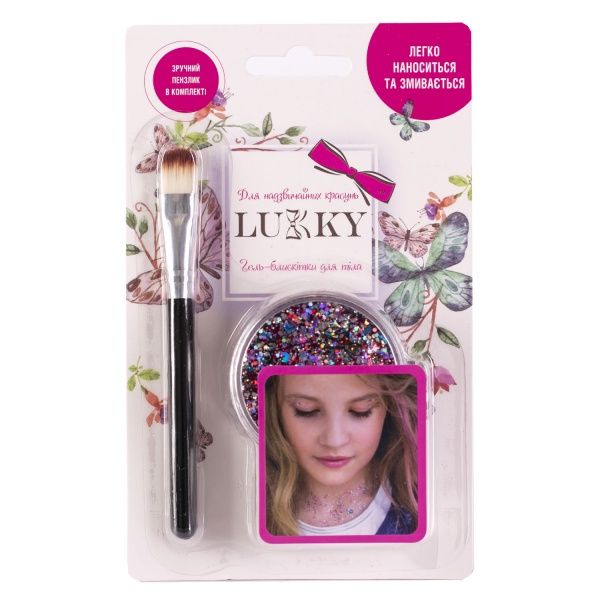 Гель-блискітки для тіла Lukky мікс Т11927