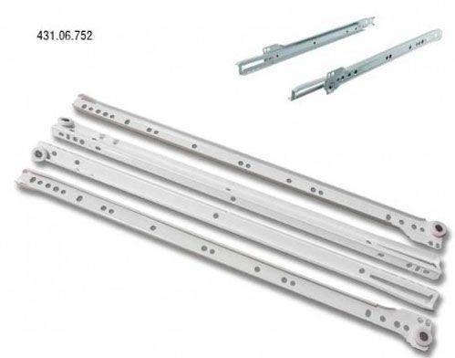 Комплект направляющих Hafele 431.06.752 роликовых 500 мм белый