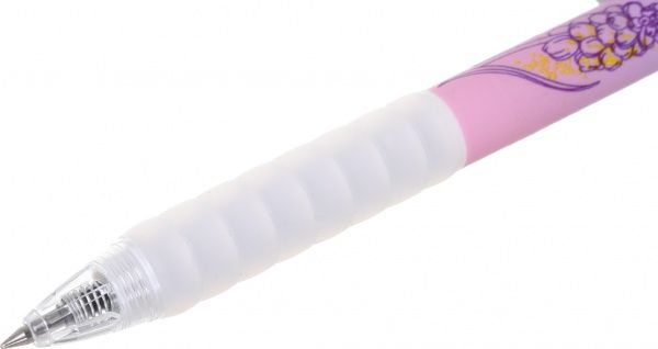 Ручка гелевая с вставкой для пальцев Розовое омбре 