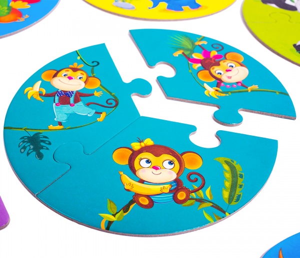 Розвивальний набір Vladi Toys 3 в 1 Зоосвіт VT2901-04