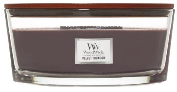 Свічка ароматична Woodwick Ellipse Velvet Tobacco 453 г 