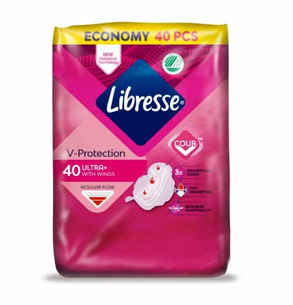 Прокладки гигиенические Libresse Ultra з крыльцами 40 шт.