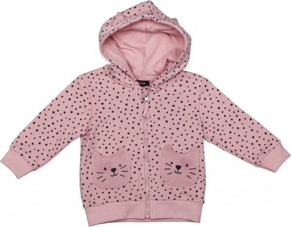 Худи для девочки Blue Seven Котик р.74 розовый 957061 X * 98 