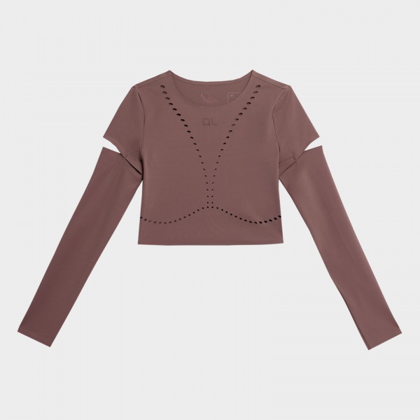 Футболка 4F LONGSLEEVE FNK 4FAW22TFLOF107-80S р.M коричневий