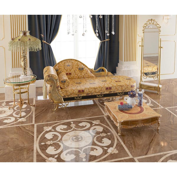 Плитка Golden Tile Louvre Коричневый 267870 400х400 мм