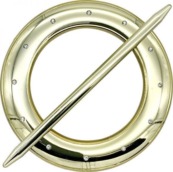 Декор Круг со стразами d150 мм золото глянец С002-1 MISLT