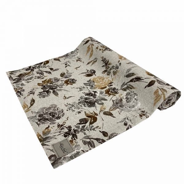 Дорожка (раннер) ORO Роза коричневая 40x140 см La Nuit 