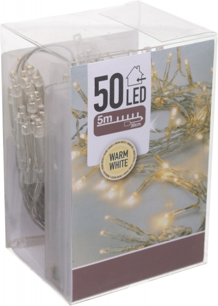 Электрогирлянда AхS000660 встроенный светодиод (LED) 50 ламп 5,3 м 
