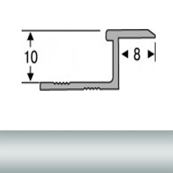 Порожек алюминиевый АПZ анодированный TIS 2700 мм серебро