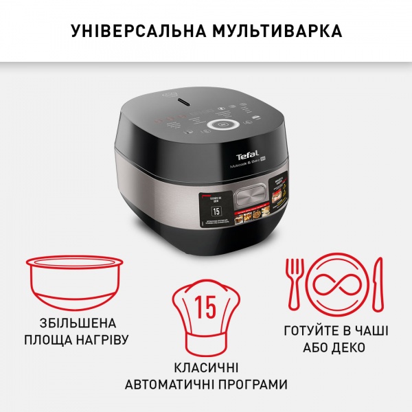 Мультиварка Tefal Multicook & Bake IH RK908A34 