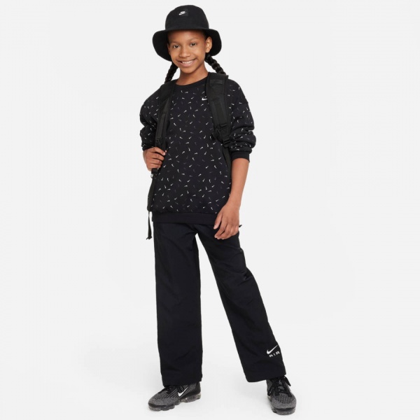 Свитшот Nike G NSW CLUB FLC OVRSZD CRW LOGO FD2943-010 черный