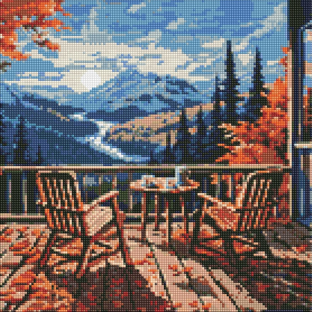 Алмазная мозаика Завтрак в горах ©art_selena_ua Ideyka