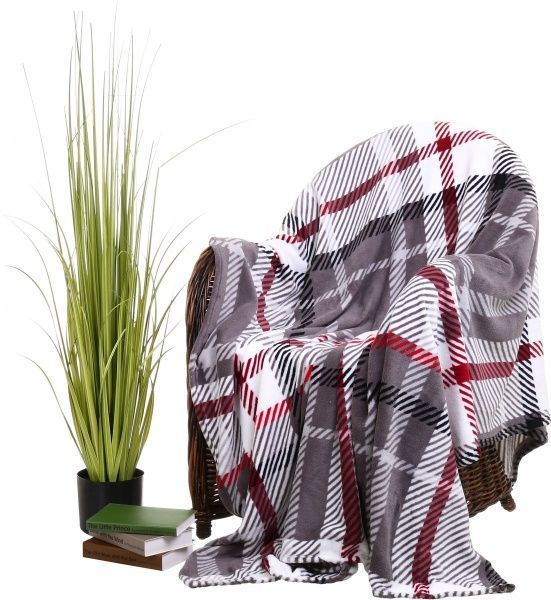 Плед микрофибра Frannel 160x200 см серый La Nuit 