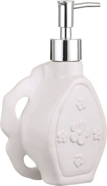 Диспенсер декоративный для жидкости Роза белый