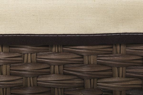 Кошик плетений з текстилем Tony Bridge Basket 40x27x19 см JC16-2AB-3 