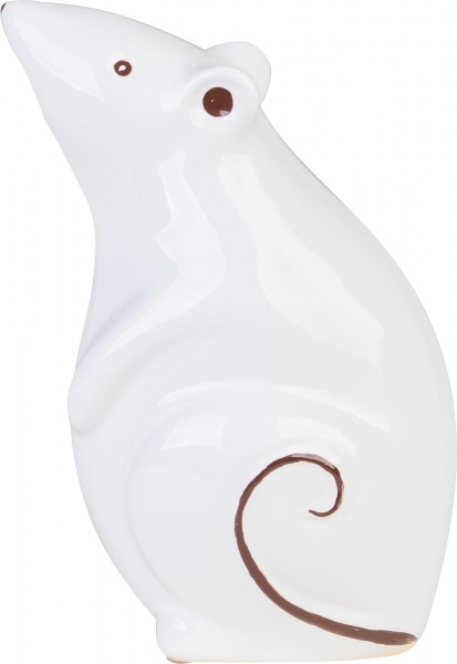 Статуетка Мишеня біле 9,5x8x15 см 2050-15 Eterna