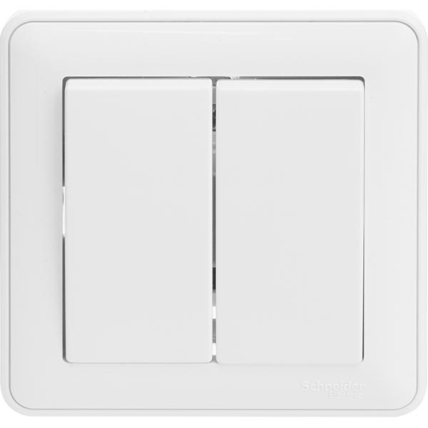 Вимикач подвійний W-59 VS516-252-18 білий