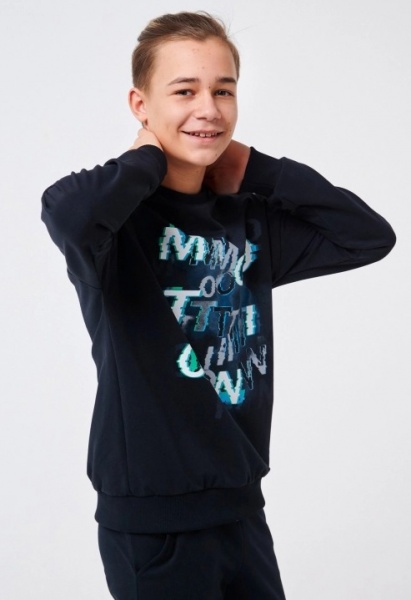 Джемпер для мальчика Smil р.152 черный 116568 