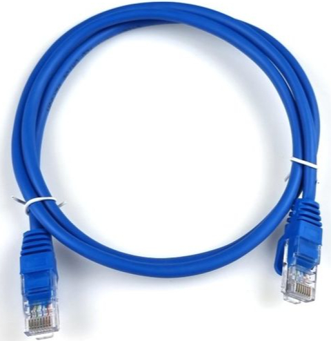 Патч-корд Profix 4-0201BU RJ-45 UTP cat-5Е 1 м синій — фото 1