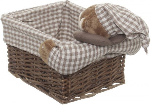 Кошик плетений з текстилем дитячий 28х22х16 см JMA16-10TK-4 