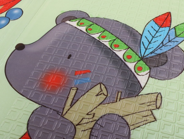 Коврик Mat4Baby Зоопарк - Ростомер 200х150х1 см BCM-А05