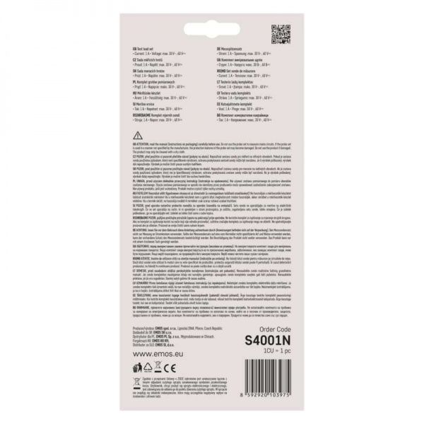 Комплект щупов Emos S4001N 1А 30-60В