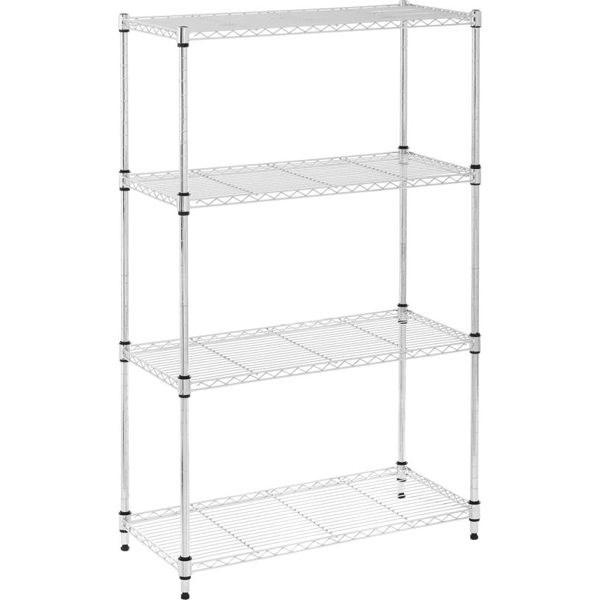 Стеллаж металлический хромированный 75х35х120 см