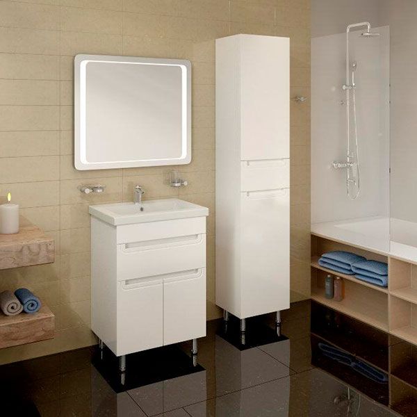 Тумба підлогова Aqua Rodos Омега 60 з умивальником Frame