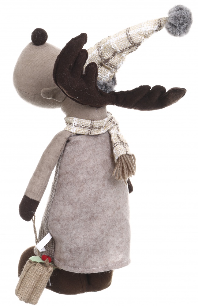 Декорація новорічна Лось на висувних ніжках 24x77 см коричневий 2 асортимента LF2223028AB