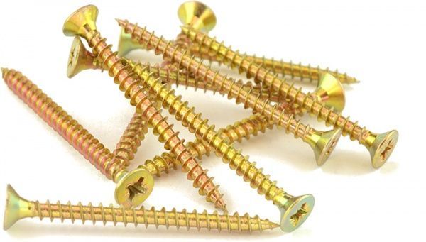 Шуруп універсальний потайна головка ЦЖ 6x70 мм жовтий цинк вага Expert Fix