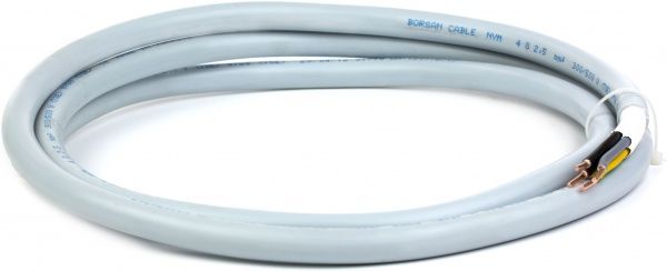 Кабель силовой с заполнителем монолит Borsan ВВГ 4х2,5 медь 