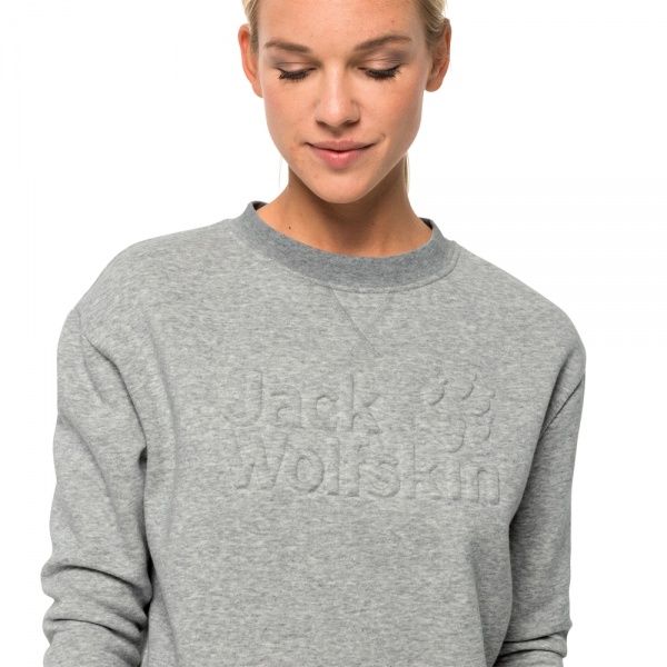 Свитшот Jack Wolfskin WINTER LOGO SWEATSHIRT W 1707811-6111 р. M серый