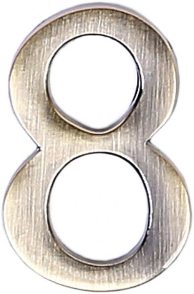 Цифра 8 цинк стара бронза 45 мм Larvij LNZ4 AB #8